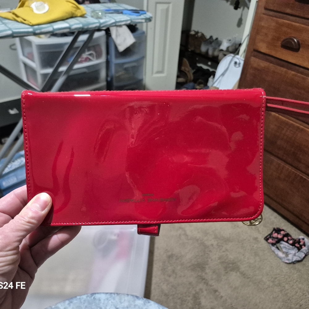 Adrienne Vittadini Vibrant Red Wristlet